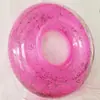Anillo de natación inflable de buena calidad anillo de natación rosa transparente anillo de natación para adultos con lentejuelas