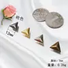 Uñas de Garra Triangulares 10mm, Uñas de Garra de Latón de Alta Calidad para Zapatos, Accesorios DIY para Bolsos y Sombreros, Uñas de Garra de Cobre 12mm