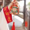 [Qian Li] Colgante de bolsita del zodiaco con bordado de animal en el cuello, accesorios Hanfu, monedero, venta al por mayor