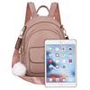 Nova mochila feminina multi-bolso pequena mochila de couro PU simples Joker bolsa de ombro multiuso atacado