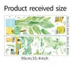 LD96001 planta verde tropical fresca hoja de tortuga maceta dormitorio sala de estar hogar decoración de pared pegatinas de pared autoadhesivas