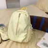 Mochila Nueva Fresca y Dulce de Colores Caramelo Estilo Japonés de Alto Valor Estético con Lazo para Estudiantes de Secundaria y Preparatoria, Bolso Ligero de Doble Hombro