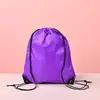 Mochila Saco com Cordão de Poliéster Mochila Esportiva ao Ar Livre Bolsa de Tecido Oxford Cordão Conveniente Basquete Saco de Armazenamento Impermeável