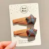 Pinza para el Cabello Estilo Coreano Retro Estampado de Leopardo para Mujer Horquilla Exquisita de Gama Alta Clip BB Dulce Dopamina Clip para Flequillo Lateral Accesorios para el Cabello