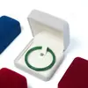 Caja de joyería de terciopelo con esquinas redondeadas para pulseras de jadeíta, caja de embalaje para joyería de oro y plata, caja de regalo para joyería de anillos y colgantes