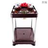Mesa de Mahjong Mesa de Centro Pequeña Máquina de Mahjong Junto a Mesa de Té de Plástico Salón de Mahjong Estante para Ollas Sala de Ajedrez y Cartas Estante para Tazas de Té