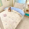Nuevo Juego de Ropa de Cama de Algodón 100% para Dormitorio de Estudiantes Universitarios de 2026, Funda de Edredón de Algodón Puro, Sábana Plana Individual, Sábana Ajustable, Ropa de Cama