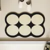 Tapete de Banheiro Macio Absorvente de Água de Terra de Diatomáceas, Tapete de Pé Antiderrapante para Banheiro, Conjunto para Vaso Sanitário, Tapete para Lavatório Doméstico