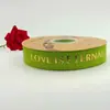 Cinta de regalo para ramo de flores de pastel con letras inglesas doradas de 2.5 cm cinta de embalaje hilo de cinta lote