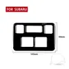 Adecuado para 13-18 Subaru Forester panel de ajuste de faros negro piano negro brillante modificación de interior de coche