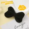 Tocado de lazo de terciopelo de color liso, horquilla para el pelo de niña, broche con flequillo lateral, accesorios para el cabello, accesorios de joyería DIY al por mayor