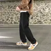 Calças Casuais Masculinas de Corte Reto Estilo Retrô Americano High Street Calças de Cintura com Cordão de Perna Larga Jeans Azul Claro Leve para Primavera e Outono