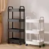 Prateleira de Armazenamento Móvel Lanche Cozinha Multi-Funcional Armazenamento Dormitório Prateleira de Armazenamento com Rodas Piso de Armazenamento Multicamadas