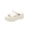 Sandalias de Suela Gruesa 2026 Verano Pantuflas de Exterior para Mujer, Sandalias Versátiles de Moda de Dos Vías con Tacón, Pantuflas de Moda