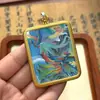 Thangka Pintado à Mão de Nagzang, Nepal, e Xizang, Apresentando uma Fênix de Fogo de Nove Cores, Núcleo de Cartão 4*5