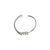 Pulsera Retro Nudo Industria Pesada para Mujer ins Diseño de Nicho Sentido del Viento Frío Apertura Ajustable Pulsera 2023 Nuevo
