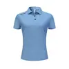 Camisa Polo de Color Sólido para Hombre de Verano con Logo Personalizado, Camiseta de Cuello Campana, Ropa de Trabajo Lisa de Manga Corta, Camisa Cultural Bordada