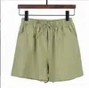 Explosiones de Comercio Exterior Verano Nuevo Crepé de Algodón Holgado Talla Grande Estudiante Deportivos Casuales Pantalones Cortos Pantalones de Pierna Ancha para Mujer