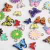 Margarita mariposa colorida gota aceite aleación diy accesorios de joyería tocado pulsera collar pendientes llavero colgante
