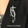 Broche Casual e Personalizado de Estrela com Franja de Pérola Design de Nicho Elegante Moda High-End Retro Versátil