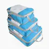 Conjunto de três peças de bolsa de armazenamento compacta para viagem transfronteiriça para viagens de negócios, armazenamento de roupas, grande capacidade, bolsa de armazenamento de viagem leve