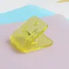 Clips Acrílicos Multicolores de Venta Caliente Transfronterizos para Cuadernos, Clips para Esquinas de Documentos y Hojas de Examen, Clips para Bordes de Costura, Clips Cuadrados Pequeños para Documentos