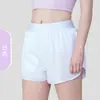 Shorts Deportivos de Verano Frescos de Secado Rápido de Cintura Alta para Mujer, Delgados, Anti-Exposición, Casual, para Correr, Yoga, Dos en Uno