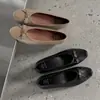 2025 Nuevo Cuero Completo Piel de Cabra 4 cm Suela Clásica de Tendón Ropa de Trabajo Versátiles Zapatos Planos para Todas las Estaciones Zapatos de Trabajo Que No Cansan los Pies
