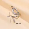 Anéis Abertos Modernos e Únicos em Forma de Escada para Homens e Mulheres, Design de Nicho Transfronteiriço Europeu e Americano, Anéis Minimalistas