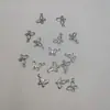 Colgante de Candado Corazón con Ojal Hueco de Acero Inoxidable Moda Japonesa y Coreana Collar de Acero de Titanio Aretes Accesorios para Joyería DIY