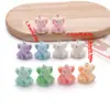 Pingente Fofo de Elefante Flocado 3D Chaveiro Artesanal DIY Pingente para Corrente de Celular Bolsa Acessório de Carro