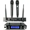 Set de Micrófono Inalámbrico Transfronterizo Vm1000 (Un Receptor, Dos Micrófonos) para Actuaciones en Escenario, Transmisiones en Vivo, Karaoke y Conferencias - En Stock