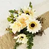 Simulación Transfronteriza Flor Gerbera Peonía Ramo de Flores Artificiales Adornos de Decoración para el Hogar Accesorios para Fotografía Adornos para Dormitorio