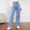 Pantalones Vaqueros Casuales Sueltos Rectos de Pierna Ancha para Hombre, Nueva Colección Otoño 2025, Exportación Transfronteriza de Amazon Europa y América