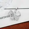 Colgante Transfronterizo Mariposa 3D Cobre Dorado Chapado Accesorios de Joyería DIY Estilo Ins Simple Accesorios de Diseño de Lujo Ligero para Mujeres