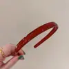 Faixa de Cabelo Colorida em Gel Simples e Elegante para Mulheres, Grampo Especial para Lavar o Rosto, Faixa de Cabelo Acrílica Antiderrapante Dentada para Prender o Cabelo