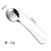 Cuchara Apuntada de Acero Inoxidable, Cuchara Redonda, Cucharilla de Té, Café Nido de Pájaro, Cucharilla Pequeña para Miel, Cuchara de Recuerdo, Logo Láser