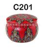Caja de metal redonda con forma de tambor para té perfumado, caja de hierro para galletas, rollo de huevo, tarro de dulces, envase para velas de aromaterapia, tarro de hojalata