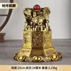 Tazón de tesoro antiguo estilo vintage de latón dorado al por mayor del fabricante con diseño de Qilin, adorno de artesanía de cobre