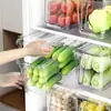 Caja de Almacenamiento para Refrigerador de Grado Alimenticio, Caja para Mantener Fresco, Organizador de Frutas y Verduras para Cocina, Solución de Almacenamiento Especial para Huevos Congelados y Empanadillas
