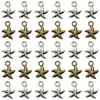 Pingente de Mini Estrela-do-Mar Duas Cores DIY Liga Retro Acessórios de Joia Venda Quente Transfronteiriça Pingente Decorativo para Colar Pulseira