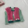 Nuevos Guantes de Felpa Lindos Estilo Coreano para Mujer en Invierno Engrosados para Mantener Calientes y a Prueba de Frío Guantes sin Dedos para Pantalla Táctil para Estudiantes Venta al por Mayor