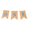Una Bandera de Golondrina de Arpillera Decoración para la Primera Fiesta de Cumpleaños del Bebé Bandera de Tirar Arrangement para Baby Shower Banner