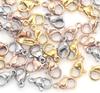 En stock venta al por mayor acero inoxidable 304 transparente hebilla de conexión de luz cadena de joyería DIY joyería accesorios de acero de titanio hebilla de langosta