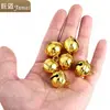 Accesorios para joyería DIY 22mm chapado en oro al vacío campana redonda caja de regalo decoración para mascotas campana redonda de metal