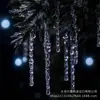 12 Piezas Adornos Transparentes de Gota de Hielo de Colores Colgantes de Carámbano para Árbol de Navidad Decoraciones Navideñas para Ventanas de Hotel Tiras de Hielo