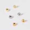 Cuentas al por mayor color oro real 18K cobre cuentas de rueda líneas finas cuentas planas entre posicionamiento pulsera collar joyería accesorios DIY