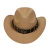 Sombreros para Hombre Transfronterizos, Sombreros Vaqueros Occidentales Europeos y Americanos, Sombreros de Jazz de Lana, Sombreros de Sol para Mujer para Exteriores, Sombreros Negros para Adultos
