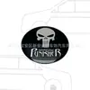 Calota de Carro Caveira do Justiceiro Adesivo Personalizado Centro de Roda Tampa Central de Roda Modificada Logo 56mm60mm