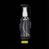 Botella de Spray de 100ML Botella Pequeña Niebla Fina Botella de Spray Desinfectante Tónico Perfume Embotellado Botella de Plástico Transparente Multiespecificación